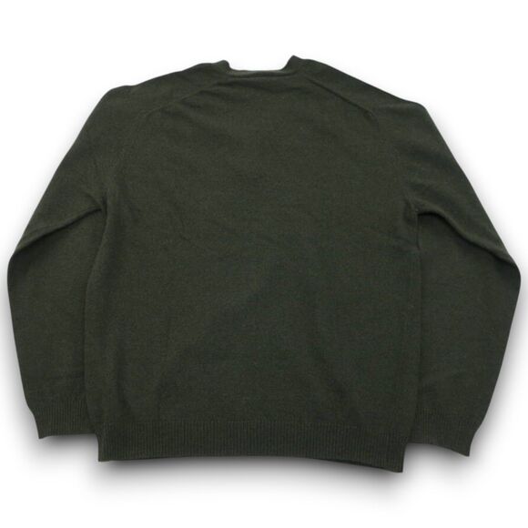 Dolce & Gabbana Vintage Olive Green Geometric Wool Pullover Sweater, Size L/XL - Picture 2 of 12
